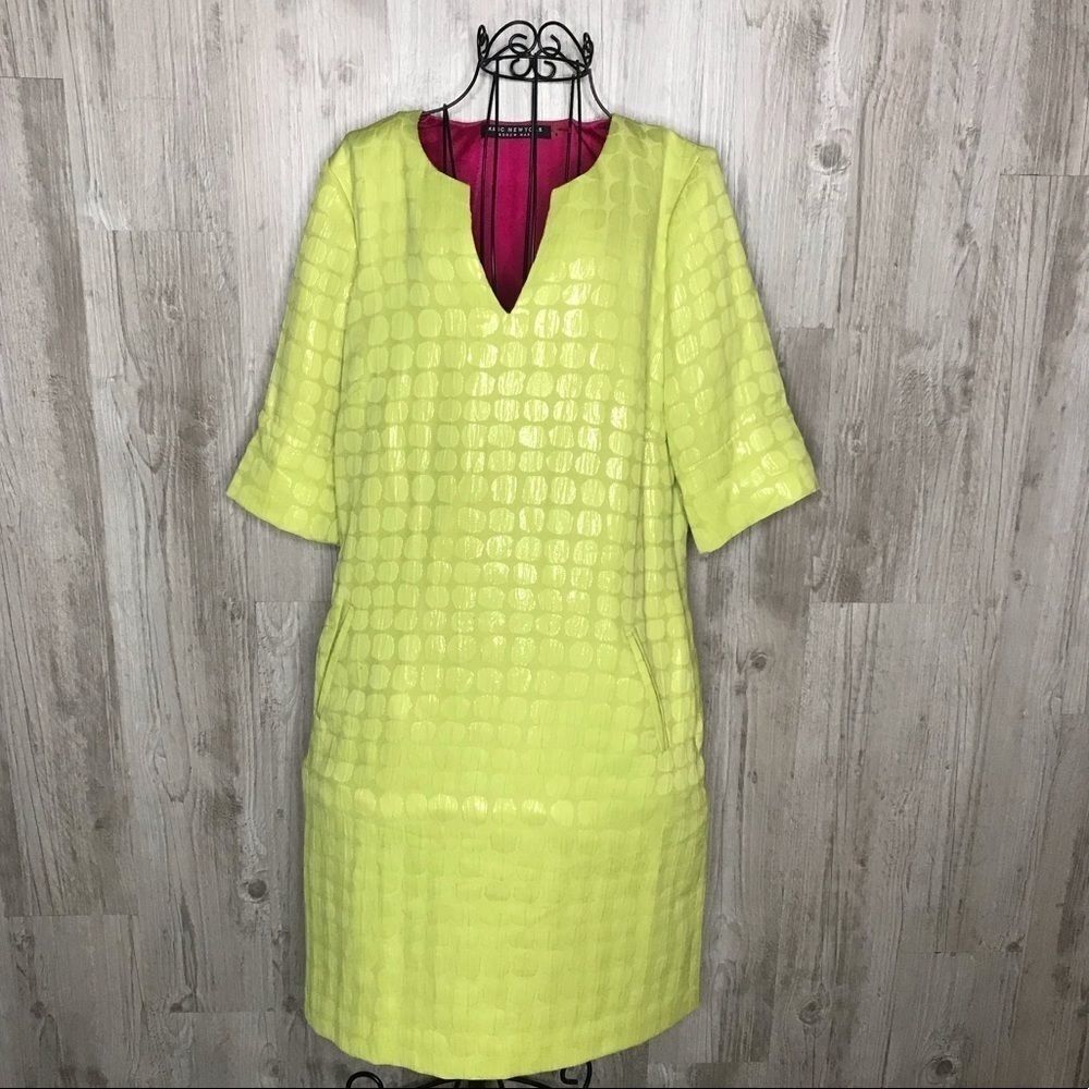 Marc New York Andrew Marc Neon Pocket Shift Dress 8